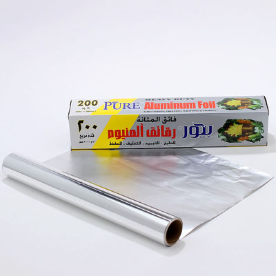 8011 Rollo de papel de envoltura de papel de aluminio de aleación para uso doméstico con ancho personalizado