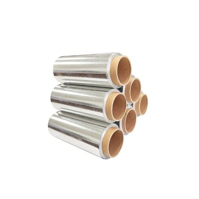 Rollo de papel desechable de papel de aluminio de plata 8011 para peluquería de 20-50mic de espesor