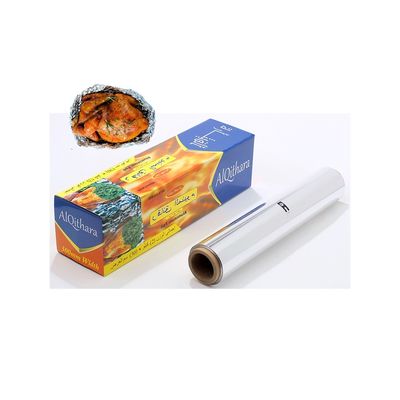 9/15/20/35/40 Rollo de papel de aluminio de grado alimenticio de micrones para restauración doméstica y horneado