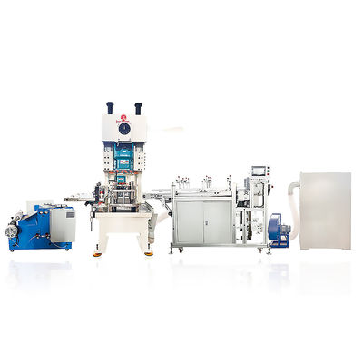 Máquina de perforar contenedores de papel de aluminio con capacidad de 1cavidad de 40-80pcs/min. Año 2023