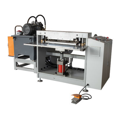 Máquina de prensado de cuchilla de sierra de aluminio con accionamiento eléctrico para rollo de caja de dientes de sierra semiautomático
