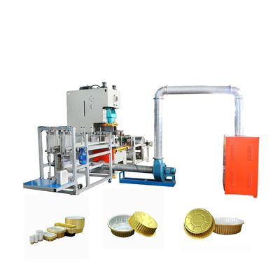 Máquina de fabricación automática de bandejas de contenedores de alimentos desechables de cápsulas de aluminio de alto nivel de seguridad