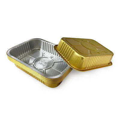Embalaje de alimentos desechables Envase de papel de aluminio para hornear y empacar convenientemente