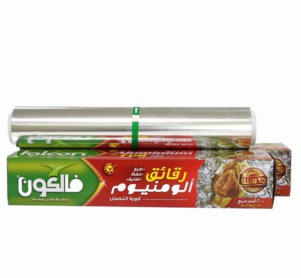 62m papel de papel de papel de aluminio para cocina de alimentos con logotipo personalizado