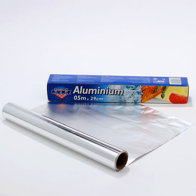 Logotipo personalizado de papel de papel de aluminio plateado para cocinar y envasar
