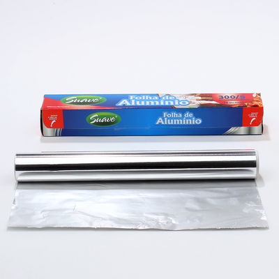 Logotipo personalizado de papel de papel de aluminio plateado para cocinar y envasar