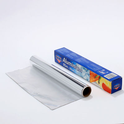 Logotipo personalizado de papel de papel de aluminio plateado para cocinar y envasar