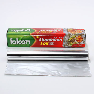 200 pies cuadrados de papel de aluminio de trabajo pesado rollos de longitud personalizada para la preparación de alimentos