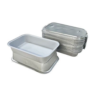 Pedido personalizado Contenedores de comida para llevar de papel de aluminio seguros y protegidos para el transporte de alimentos