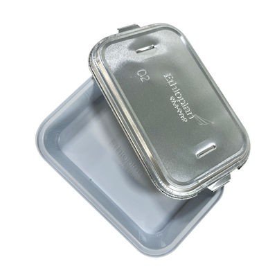 Pedido personalizado Contenedores de comida para llevar de papel de aluminio seguros y protegidos para el transporte de alimentos