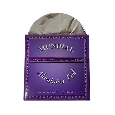 Hoja de papel Shisha de aluminio redondo cuadrado con agujero para la longitud de narguilé personalizada