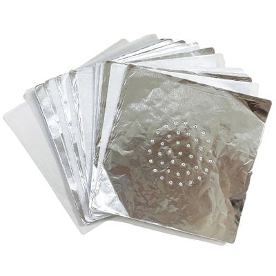 Hoja de papel Shisha de aluminio redondo cuadrado con agujero para la longitud de narguilé personalizada