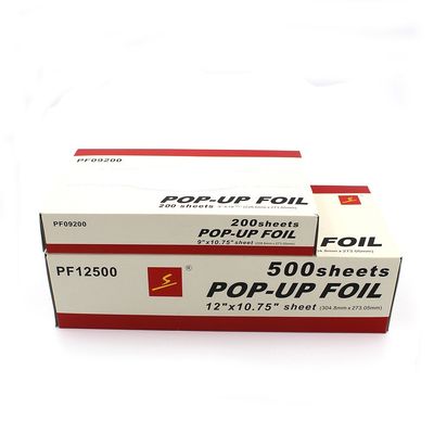Largura de rollo personalizada de peluquería de aluminio de papel pop up hojas para el peinado de salón