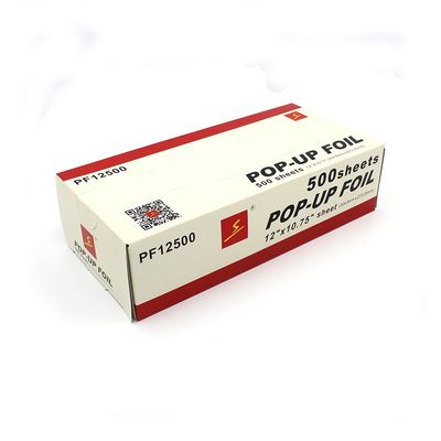 Largura de rollo personalizada de peluquería de aluminio de papel pop up hojas para el peinado de salón