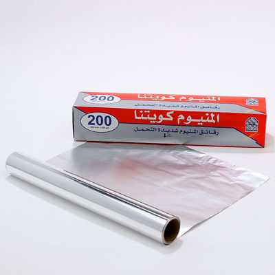 Papel de hornear de aluminio de grado alimenticio de espesor personalizado para envases de cocina