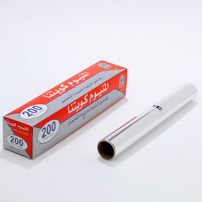 Papel de hornear de aluminio de grado alimenticio de espesor personalizado para envases de cocina