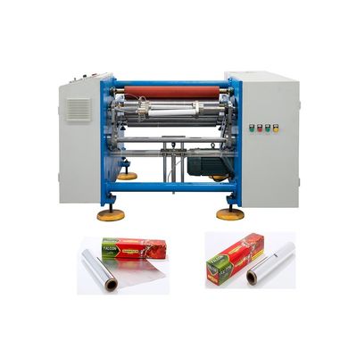 0.009-0.03mm Materia prima Máquina semiautomática para retorcer hojas de aluminio con 2 husos