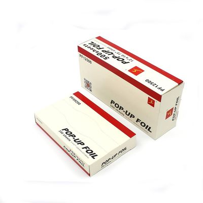 Hoja de papel de aluminio de plata con longitud personalizada