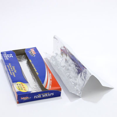 Hoja de papel desechable de papel de aluminio personalizado para envases de alimentos y barbacoas domésticas