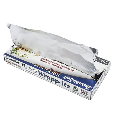Hoja de papel desechable de papel de aluminio personalizado para envases de alimentos y barbacoas domésticas