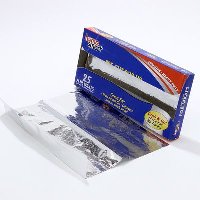 Hoja de papel desechable de papel de aluminio personalizado para envases de alimentos y barbacoas domésticas