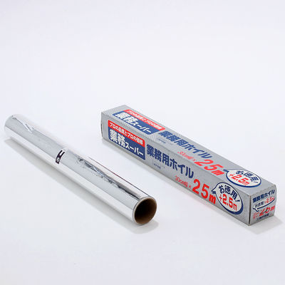 Custom 8011 Temperatura suave de la cocina de estaño papel de papel de papel plateado de alimento embalaje de papel de aluminio rollo