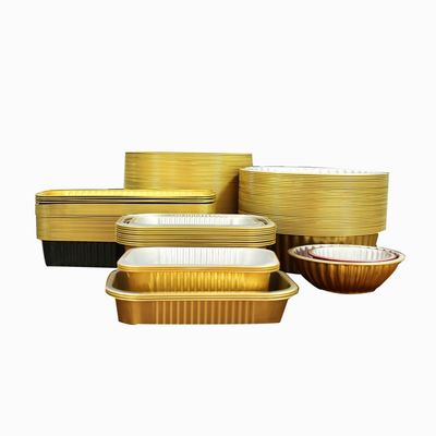 Cajas desechables de papel de aluminio para envases alimenticios