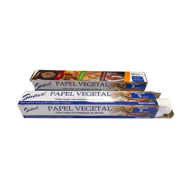 Papel de hornear de silicona de celulosa de madera 100% con doble recubrimiento para cocina y freidora de aire
