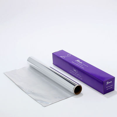Rollo de papel de aluminio desechable para envases de alimentos resistente al calor y aleación de plata 8011