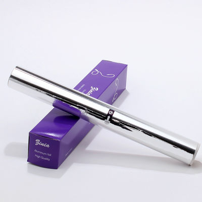Rollo de papel de aluminio desechable para envases de alimentos resistente al calor y aleación de plata 8011