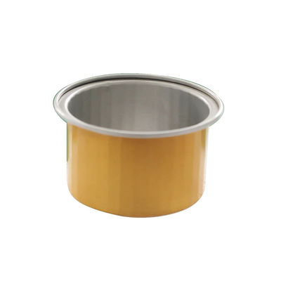 Contenedor de papel de aluminio dorado conveniente para las cajas de bandejas de pasteles para llevar y aviones