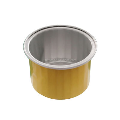 Contenedor de papel de aluminio dorado conveniente para las cajas de bandejas de pasteles para llevar y aviones