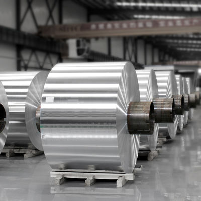 Suministro 8011 Rollo de papel de aluminio Jumbo 11 12 13 15 Micron 30cm 45cm para embalaje de alimentos