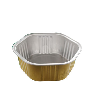 Comida Colorida Rectangular Mini Pans de aluminio de papel Cupcake Pans de hornear Tazas con tapa