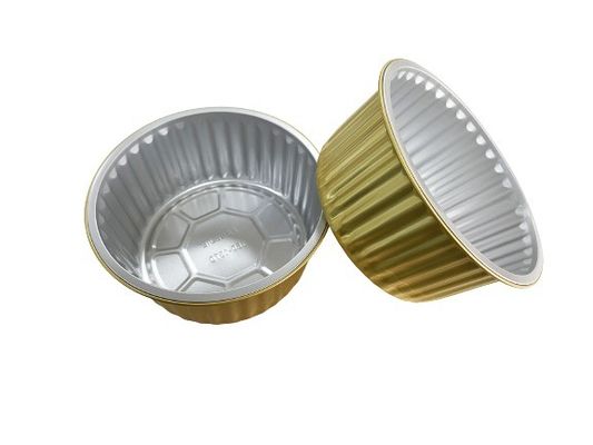 Proceso de moldeo de pulpa Contenedor de alimentos de papel de aluminio rectangular con diseño colorido