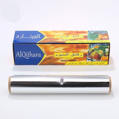 Espesor personalizado Rollo de papel de aluminio desechable para el hogar para la conservación de la cocina
