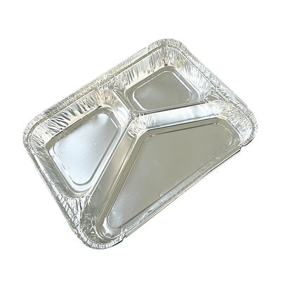 Pedido personalizado Aceptado Contenedor de alimento de papel de aluminio para embalaje de muffins rectangulares