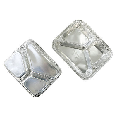 Pedido personalizado Aceptado Contenedor de alimento de papel de aluminio para embalaje de muffins rectangulares