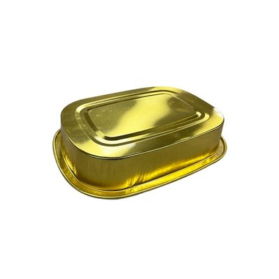 Contenedor de alimento de papel de aluminio caliente y frío reciclable Preparación de comidas Disponible bandeja de papel de plata