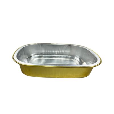 Contenedor de alimento de papel de aluminio caliente y frío reciclable Preparación de comidas Disponible bandeja de papel de plata