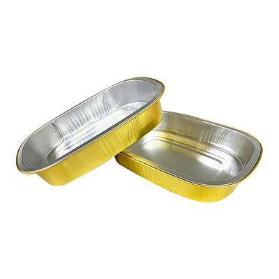 Contenedor de alimento de papel de aluminio caliente y frío reciclable Preparación de comidas Disponible bandeja de papel de plata