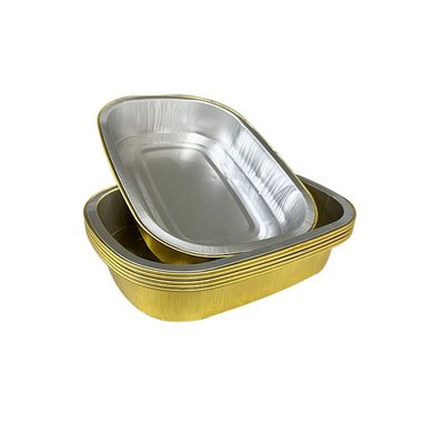 Contenedor de alimento de papel de aluminio caliente y frío reciclable Preparación de comidas Disponible bandeja de papel de plata