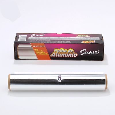 Rollo de papel de aluminio laminado de plata para embalajes ecológicos