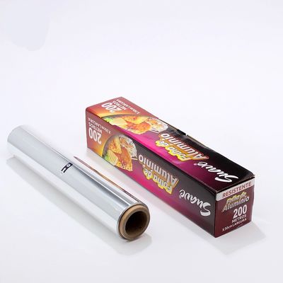 Rollo de papel de aluminio laminado de plata para embalajes ecológicos