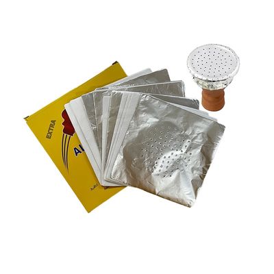 Accesorios de narguilé de ancho personalizado Hookah de papel de aluminio Sheets de papel de shisha con agujero