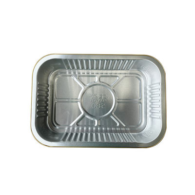 Envases para alimentos desechables de aluminio de papel de aluminio caja de barbacoa contenedor de papel de aluminio bandeja para alimentos