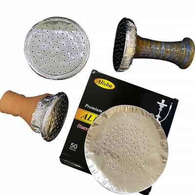 Papel de aluminio desechable para narguilé Hoja de aluminio Shisha con logotipo personalizado