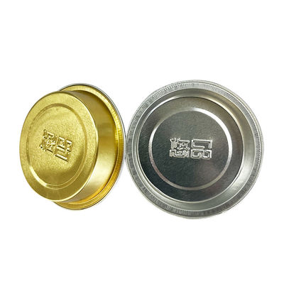 Proceso de moldeo de pulpa Tazas desechables para postres Tazas de horneado de aluminio para postres dorados