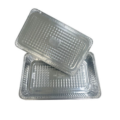 Contenedor de alimentos de papel de aluminio de 525*325*75 rectangulares respetuosos con el medio ambiente para tostador de pavo
