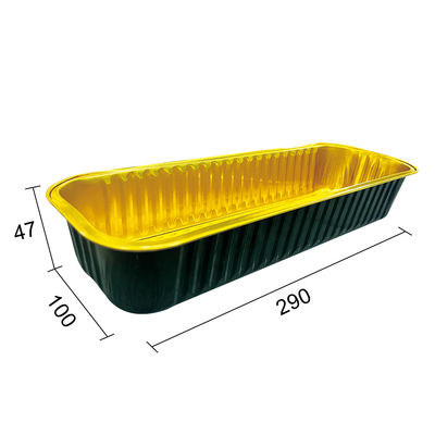 Herramienta de pasteles desechables de colores Contenedores de papel de aluminio bandeja para el embalaje de alimentos para mascotas